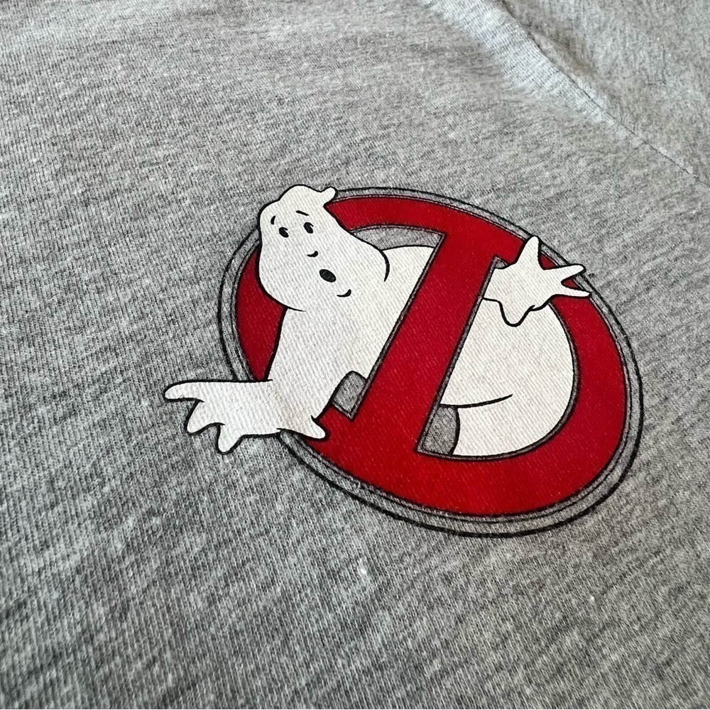 New Retro GHOSTBUSTERS 1984 Logo Baseball Shirt M Gray LOOT CRATE Short Sleeve - Picture 3 of 9